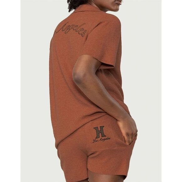 HONOR THE GIFT WOMEN JUNGLE SHORTS (BURGUNDY / CRIMSON) XS NWT - Picture 8 of 12